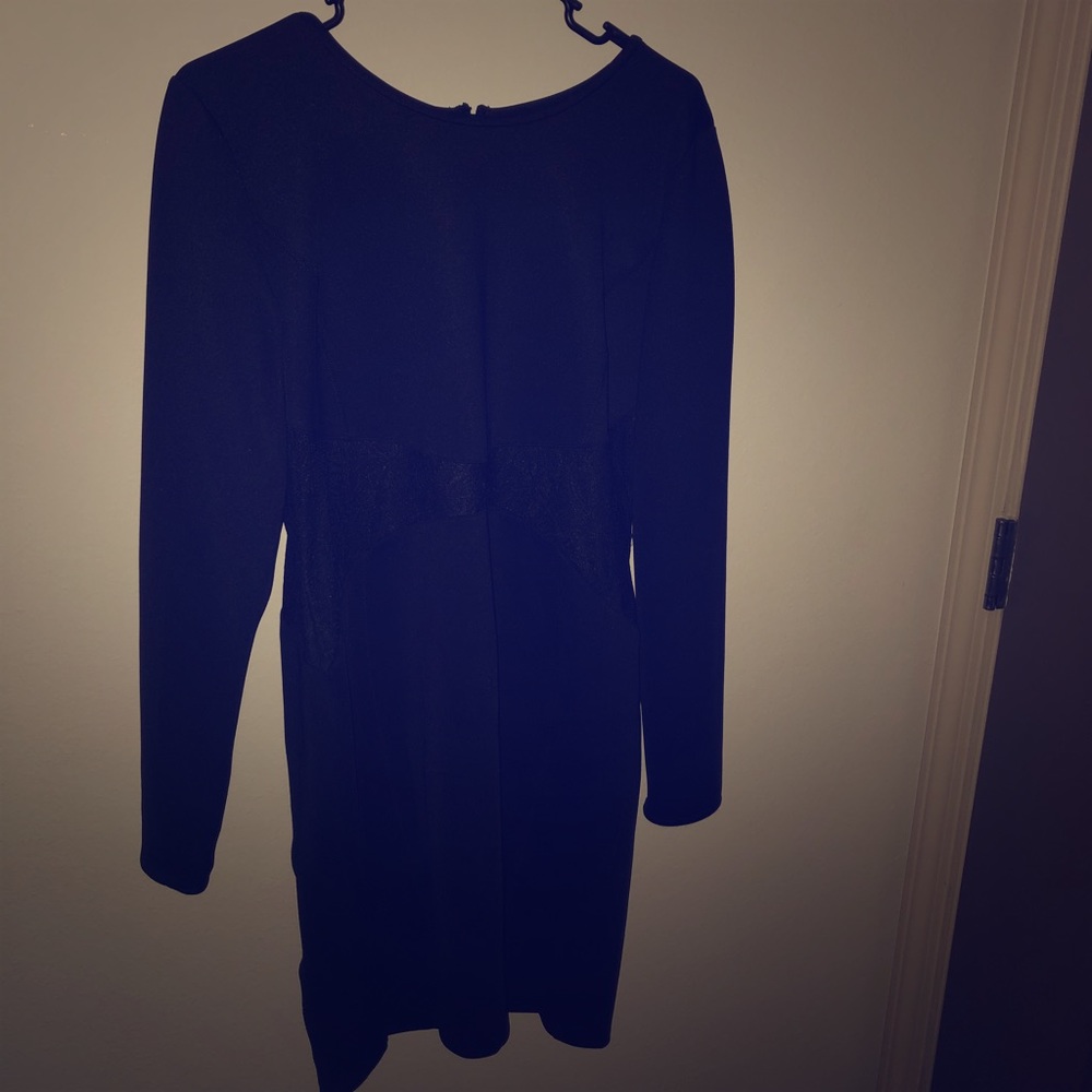 Black mid rise dress